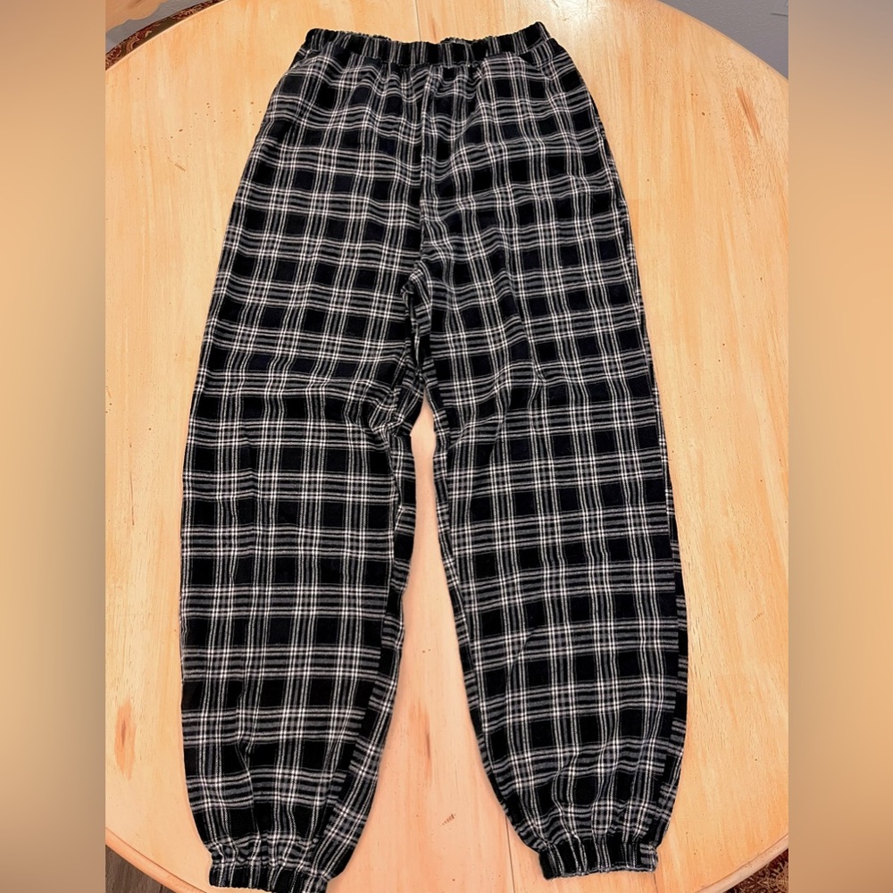 Plaid sweatpants